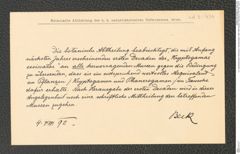 k.k. naturhistorisches Hofmuseum, Intendanzakten 1885-1896 (Hauer), Aktenzahl Z.434/1892, Seite 5